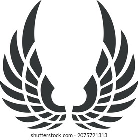 Raised up wings phoenix retro black flight sign