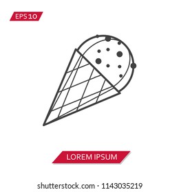 raisin cake vector icon symbol