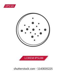raisin cake vector icon symbol