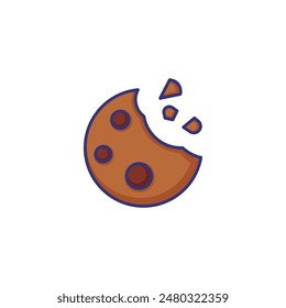 Raisin cookie line icon. Bisquit, dessert, snack. Baking concept. Vector illustration can be used for topics like coffeeshop menu, bakery, cooking