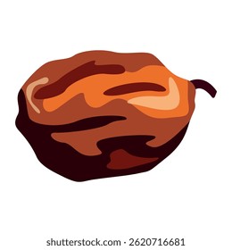 Raisin dried fruit isolated on white background. Vector illustration of green, red and blue raisins in flat style. Icon of dried blue, red and green grapes. Healthy snacks