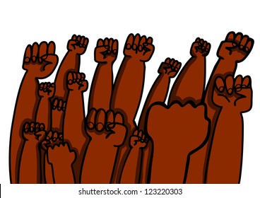 raising the fists