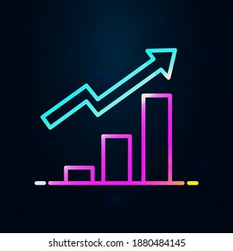 Elevación de indicadores del icono del nolan de programación. Línea delgada simple, contorno vector de iconos de velocidad para ui y ux, sitio web o aplicación móvil