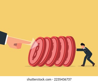 Raising interest rates. Raising interest rates affects the crypto currency or bitcion market.