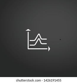 Raising Line Graph vector icon. Raising Line Graph concept stroke symbol design. Thin graphic elements vector illustration, outline pattern for your web site design, logo, UI. EPS 10.