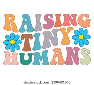 Raising Tiny Humans T-shirt, Dad Life T-shirt, Fathers Day, Retro Dad Shirt, Dads Birthday, Funny Dad, Cut Files For Cricut, My Father, Cut File 