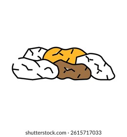 raisins dried fruit line icon vector. raisins dried fruit sign. isolated symbol illustration