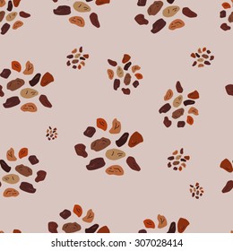 Raisins seamless pattern vector illustration