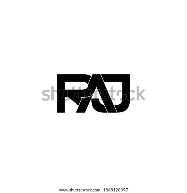 Raj Letter Original Monogram Logo Design Stock Vector Royalty Free