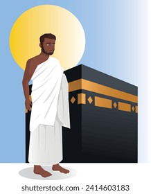 Rajab performs the Umrah pilgrimage to the Kaaba in Mecca