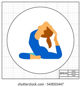 Rajakapotasana Pose Icon