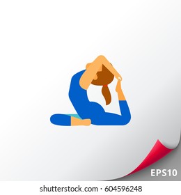 Rajakapotasana Pose Icon