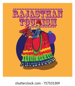 Rajasthan culture design template