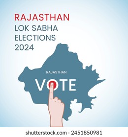 Rajasthan Lok Sabha Elections India 2024 Creative Vector India Elections