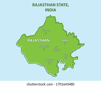 Rajasthan State Map Of India Country