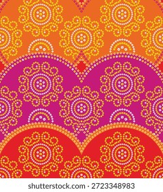 Rajasthani bandhani or bandhej seamless pattern vector art for textile, chundari, cloth, fashion, trendy, digital print