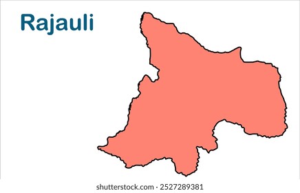 Mapa da subdivisão de Rajauli, Distrito de Nawada, Estado de Bihar, República da Índia, Governo de Bihar, território indiano, Índia Oriental, política, aldeia, turismo