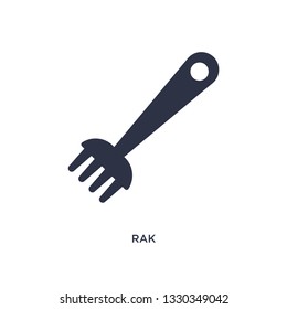 rak icon. Simple element illustration from gardening concept. rak editable symbol design on white background. Can be use for web and mobile.