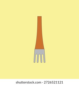 Ilustración vectorial de cepillo de rastrillo. Equipos de jardinería