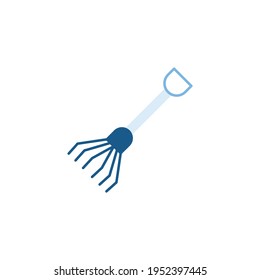 Icono de conjunto de filas en el icono de color, aislado en fondo blanco 