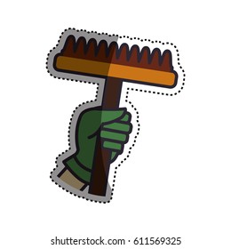 Rake gardening tool