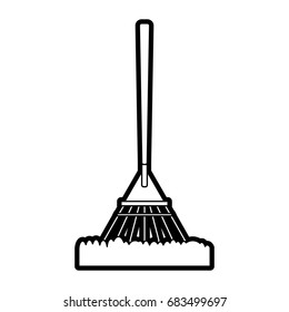rake gardening tool icon image