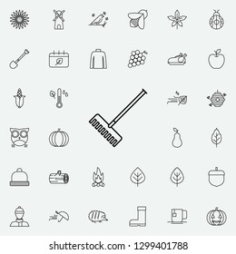 rake icon. autumn icons universal set for web and mobile