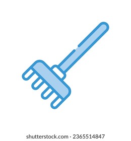 Rake Icon autumn vector stock illustration.