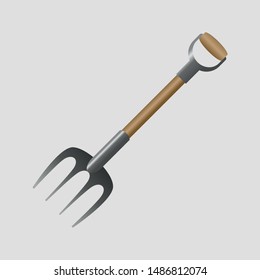 Rake icon. Cartoon of sickle vector icon for web design isolated on white background - Vector