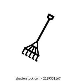 Rake icon design template illustration vector