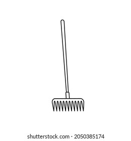 Rake icon design template vector illustration isolated