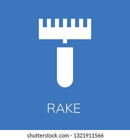  Rake icon. Editable  Rake icon for web or mobile.