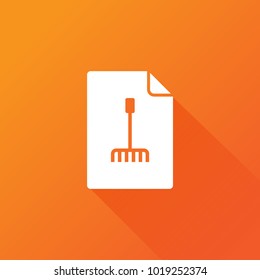rake icon. farmer sign