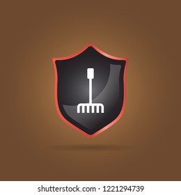 rake icon. farmer sign