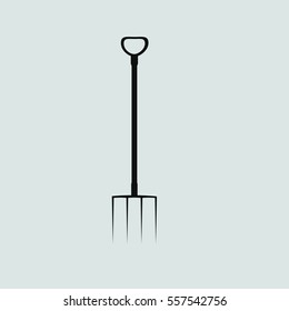 rake icon flat design