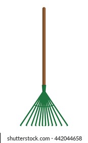 Rake  icon. Gardening design. Vector graphic 