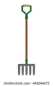 Rake  icon. Gardening design. Vector graphic 