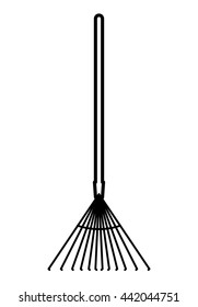 Rake  icon. Gardening design. Vector graphic 