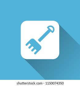 rake icon. gardening equipment