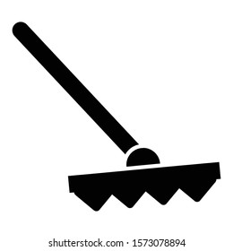 rake icon glyph vector design