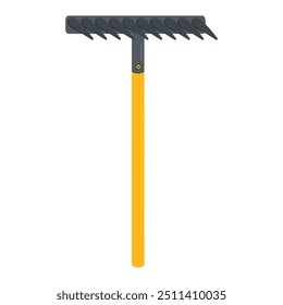 Rake icon. Horticulture. Gardening tool