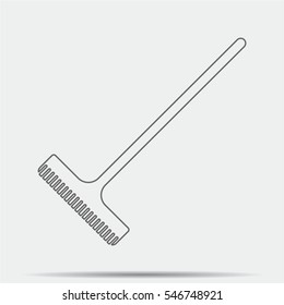 Rake Icon illustration isolated vector sign symbol