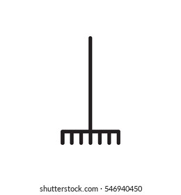 rake icon illustration isolated vector sign symbol