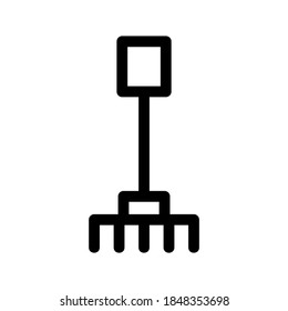 Rake icon or logo isolated sign symbol vector illustration - high quality black style vector icons
