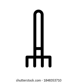Rake icon or logo isolated sign symbol vector illustration - high quality black style vector icons
