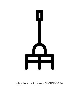 Rake icon or logo isolated sign symbol vector illustration - high quality black style vector icons
