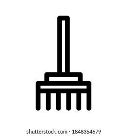 Rake icon or logo isolated sign symbol vector illustration - high quality black style vector icons
