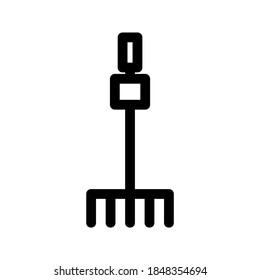 Rake icon or logo isolated sign symbol vector illustration - high quality black style vector icons

