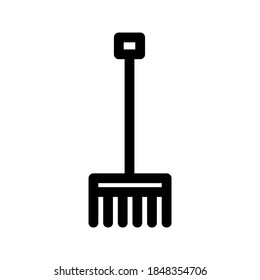 Rake icon or logo isolated sign symbol vector illustration - high quality black style vector icons
