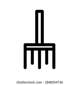 Rake icon or logo isolated sign symbol vector illustration - high quality black style vector icons
